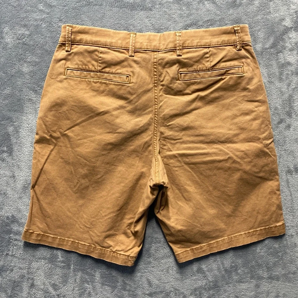 Gap Shorts Mens 31 Essential Khaki Brown 10 Inch Inseam Cotton Made in 2022